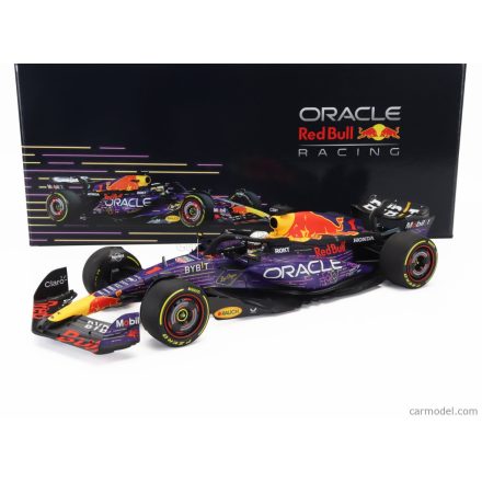 Minichamps RED BULL F1 RB19 TEAM ORACLE RED BULL RACING N 1 WORLD CHAMPION WINNER LAS VEGAS USA GP 2023 MAX VERSTAPPEN