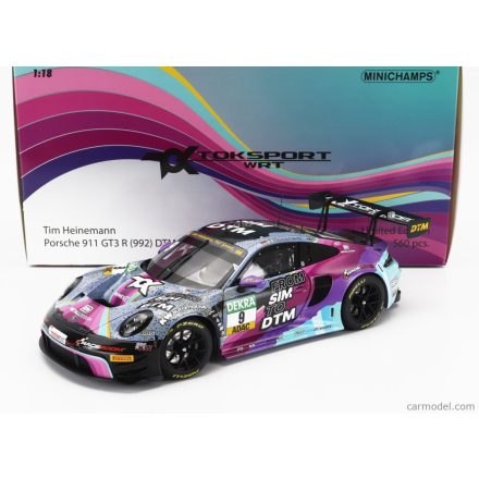 Minichamps PORSCHE 911 992 GT3 R TEAM TOKSPORT WRT N 9 DTM SEASON 2023 TIM HEINEMANN