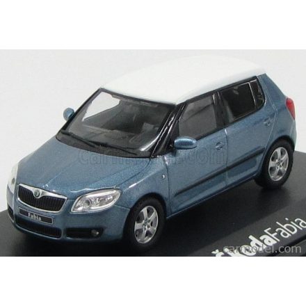 Abrex SKODA FABIA II 4-DOOR 2007 - SATIN GREY BLUE MET WHITE