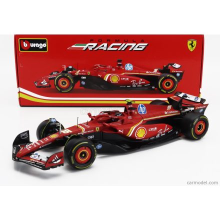 Burago FERRARI F1 SF-24 TEAM SCUDERIA FERRARI N 55 SEASON 2024 CARLOS SAINZ