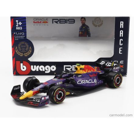 BURAGO RED BULL F1 RB19 TEAM ORACLE RED BULL RACING N 1 WORLD CHAMPION WINNER LAS VEGAS USA GP 2023 MAX VERSTAPPEN