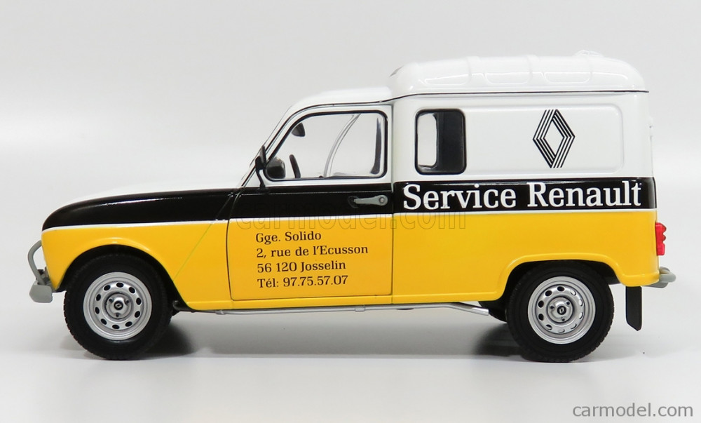  Solido  RENAULT 4L  F4  VAN RENAULT SERVICE 1975 Modellfut r