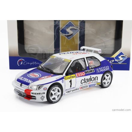 Solido Peugeot 306 MAXI N 1 2nd RALLY MONTECARLO 1996 FRANCOIS DELECOUR - HERVE SAUVAGE