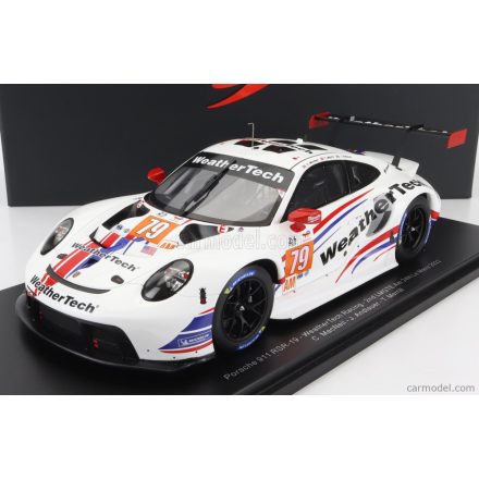 SPARK-MODEL - PORSCHE - 911 991 RSR-19 4.2L TEAM WEATHERTECH RACING N 79 2nd LMGTE AM CLASS 24h LE MANS 2022 C.MACNEIL - J.ANDLAUER - T.MERRIL - CON VETRINA - WITH SHOWCASE - SPECIAL BOX