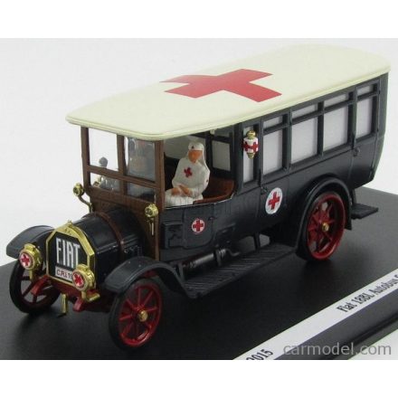 RIO MODELS FIAT 18BL AUTOBUS CROCE ROSSA ITALIANA C.R.I. + 2 FIGURES 1915 - LA GRANDE GUERRA