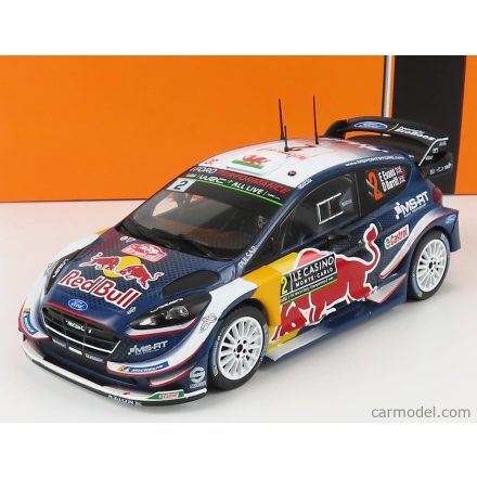 IXO FORD FIESTA WRC RED BULL N 2 RALLY MONTECARLO 2018 E.EVANS - D.BARRIT