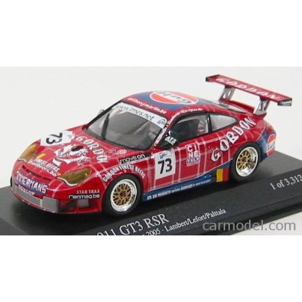 Minichamps PORSCHE 911 GT3 RS GORDON TEAM 1000Km SPA-FRANCORCHAMPS 2005 LAMBERT - LEFORT - PALTTALA