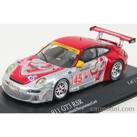 Minichamps PORSCHE 911 GT3RSR N 45 12h SEBRING 2007 VAN-OVERBEEK - BERGMEISTER - LIEB