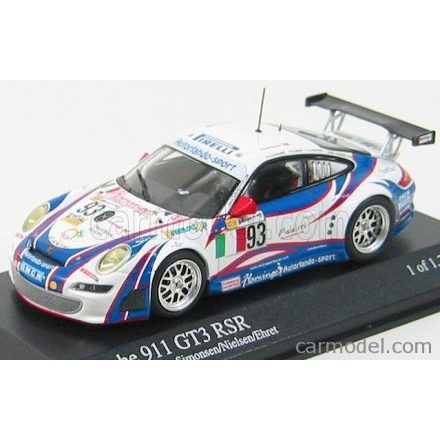 Minichamps PORSCHE 911 GT3RSR N 93 AUTORLANDO SPORT 24h LE MANS 2007 SIMONSEN