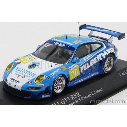 Minichamps PORSCHE 911 997 GT3 RSR TEAM IMSA PERFORMANCE MATMUT N 70 24h LE MANS 2009 M.LECOURT - H.FELBERMAYR SR. - H.FELBERMAYR JR.