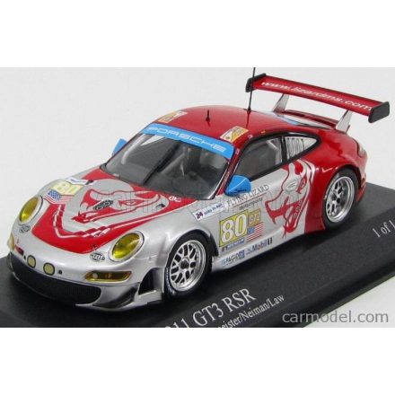 Minichamps PORSCHE 911 997 GT3 RSR TEAM FLYING LIZARD MOTORSPORT N 80 24h LE MANS 2009 J.BERGMEISTER - D.LAW - S.NEIMAN