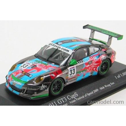 Minichamps PORSCHE 911 997 GT3 CUP S N 33 WINNER GT3 ASIA CHALLENGE - ASIAN FESTIVAL OF SPEED 2009 MOK WENG SUN