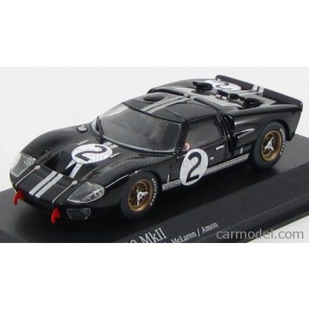 Minichamps Ford GT40 MKII TEAM SHELBY-AMERICAN INC. N 2 WINNER 24h LE MANS 1966 B.McLAREN - C.AMON