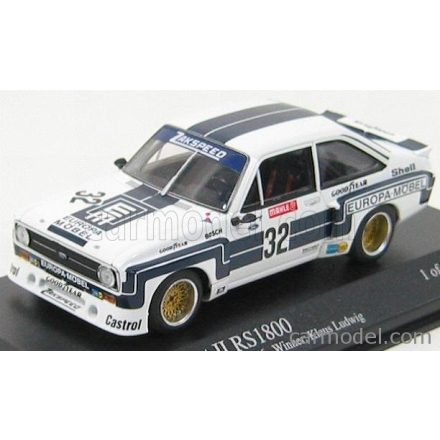 Minichamps Ford ESCORT MKII RS1800 N 32 WINNER ADAC SUPERSPRINT DRM NURBURGRING 1976 K.LUDWIG