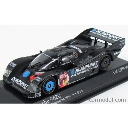 Minichamps PORSCHE 962C TEAM BLAUPUNKT N 1 WINNER ADAC EIFELRENNEN NURBURGRING 1986 H.J.STUCK