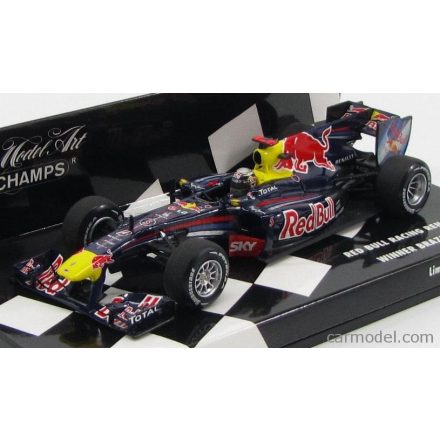 Minichamps RED BULL RACING F1 RB6 N 5 WINNER BRAZILIAN GP 2010 SEBASTIAN VETTEL WORLD CHAMPION