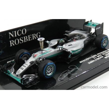 Minichamps MERCEDES F1 W07 HYBRID AMG PETRONAS N 6 DEMONSTRATION RUN NICO ROSBERG 2016 WORLD CHAMPION