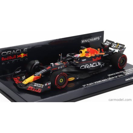 Minichamps RED BULL F1 RB19 TEAM ORACLE RED BULL RACING N 1 WORLD CHAMPION 2nd SPRINT RACE QATAR GP 2023 MAX VERSTAPPEN