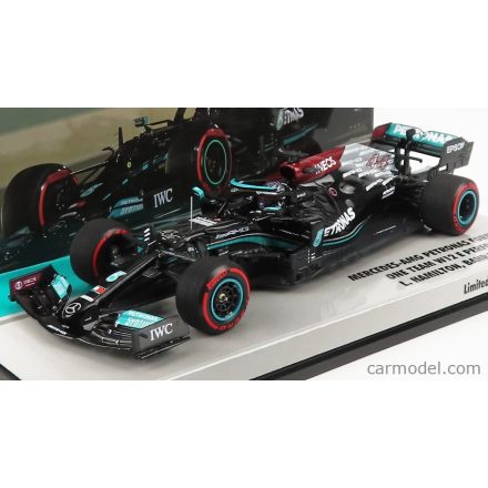 Minichamps MERCEDES F1 W12 MERCEDES M12 EQ POWER+ TEAM AMG PETRONAS MOTORSPORT FORMULA ONE N 44 WINNER BAHRAIN GP 2021 LEWIS HAMILTON