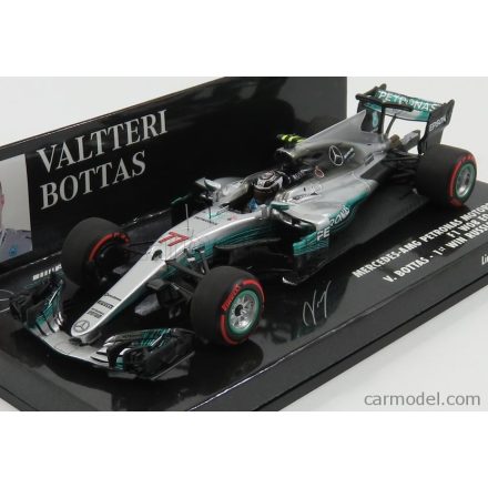 Minichamps MERCEDES F1 W08 EQ POWER+ TEAM MERCEDES AMG N 77 WINNER RUSSIAN GP 2017 V.BOTTAS