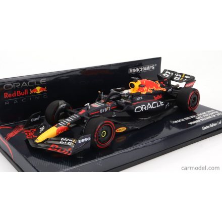 Minichamps RED BULL F1 RB18 TEAM ORACLE RED BULL RACING N 1 WORLD CHAMPION WINNER BELGIUM GP 2022 MAX VERSTAPPEN