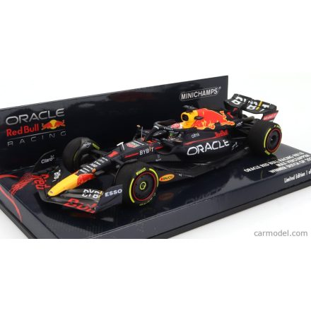 Minichamps RED BULL F1 RB18 TEAM ORACLE RED BULL RACING N 1 WORLD CHAMPION WINNER DUTCH GP 2022 MAX VERSTAPPEN