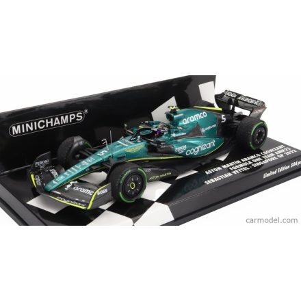 Minichamps ASTON MARTIN F1 AMR22 TEAM ARAMCO COGNIZART N 5 8th SINGAPORE GP 2022 SEBASTIAN VETTEL