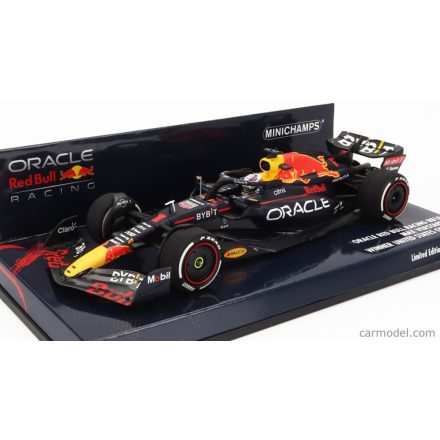 Minichamps RED BULL F1 RB18 TEAM ORACLE RED BULL RACING N 1 WINNER AUSTIN USA GP WORLD CHAMPION 2022 MAX VERSTAPPEN