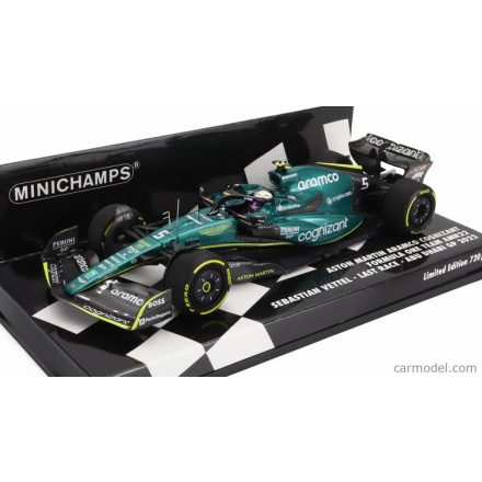 Minichamps ASTON MARTIN F1 AMR22 TEAM ARAMCO COGNIZART N 5 ABU DHABI GP LAST RACE 2022 SEBASTIAN VETTEL