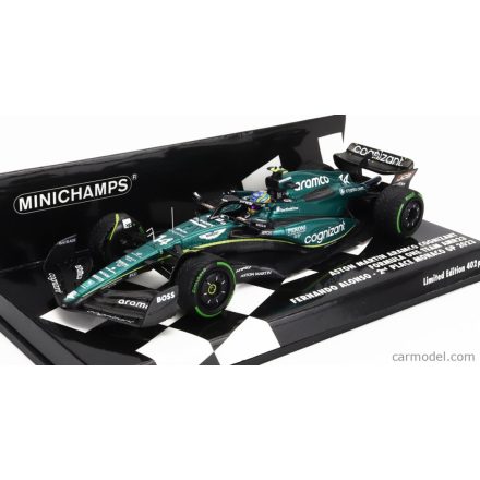 Minichamps ASTON MARTIN F1 AMR23 TEAM ARAMCO COGNIZANT N 14 2nd MONACO GP 2023 FERNANDO ALONSO