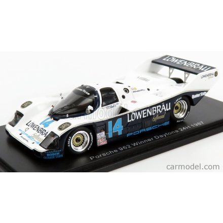 SPARK-MODEL PORSCHE 962 N 14 WINNER 24h DAYTONA 1987 A.IMPERATORI - C.ROBINSON - D.BELL - A.UNSER Jr.