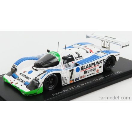 SPARK-MODEL PORSCHE 962C N 7 WINNER 24h DAYTONA 1991 H.PESCAROLO - H.HAYWOOD - F.JELINSKI - B.WOLLEK