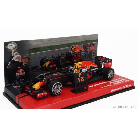 Minichamps RED BULL F1 RB12 TAG HEUER N 33 WINNER SPANISH GP (FIRST GP WIN) 2016 MAX VERSTAPPEN