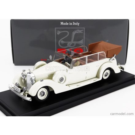 RIO MODELS MERCEDES BENZ 770K CABRIOLET 1938 WITH EVA BRAUN AND SS MILITARY GUARD FIGURES 1938