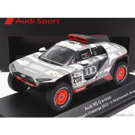 SPARK-MODEL AUDI Q E-TRON RS TEAM AUDI SPORT N 208 WINNER ABU DHABI DESERT CHALLENGE 2022 S.PETERHANSEL - E.BOULANGER