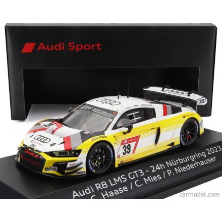 SPARK MODEL AUDI R8 LMS GT3 TEAM AUDI SPORT LAND N 39 24h NURBURGRING 2023 CHRISTOPHER HAASE - CHRISTOPHER MIES - PATRIC NIEDERHAUSER