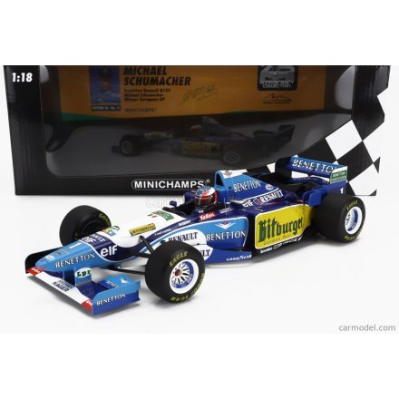 MINICHAMPS BENETTON F1 B195 TEAM MILD SEVEN RENAULT N 1 WORLD CHAMPION WINNER EUROPEAN GP 1995 MICHAEL SCHUMACHER