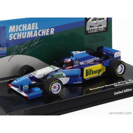 MINICHAMPS BENETTON F1 B195 TEAM MILD SEVEN RENAULT N 1 WORLD CHAMPION WINNER BRAZILIAN GP 1995 MICHAEL SCHUMACHER