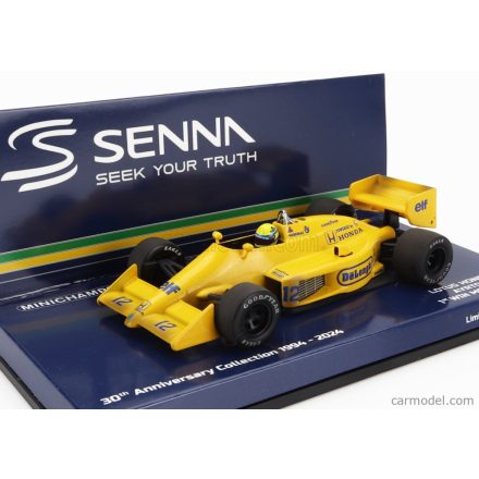 Minichamps LOTUS F1 HONDA 99T N 12 WINNER MONACO GP DIRTY VERSION 1987 AYRTON SENNA - FIRST VICTORY F1 MONACO GP