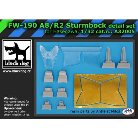 Black Dog Focke-Wulf FW-190 A8R2 Sturmbock (Hasegawa)