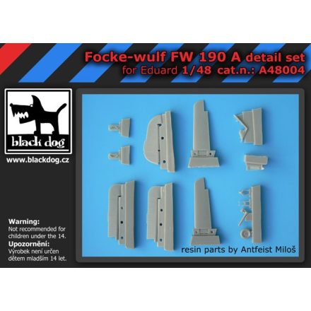 Black Dog Focke-Wulf FW 190 A detail set for Eduard