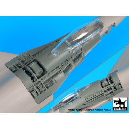 Black Dog F-16 C Electronics 2 + canon for Tamiya