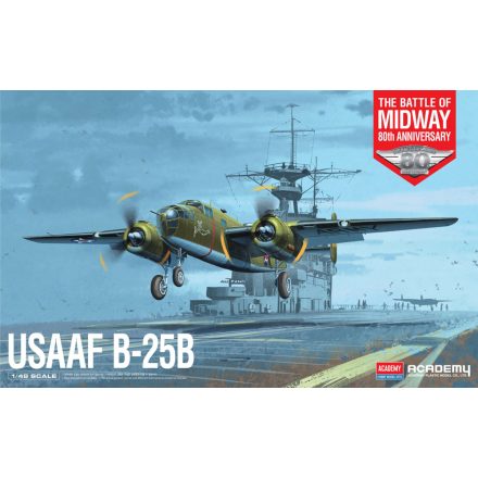 Academy B-25B Mitchell USAAF "Doolittle Raid" Battle of Midway 80th Anniversary makett