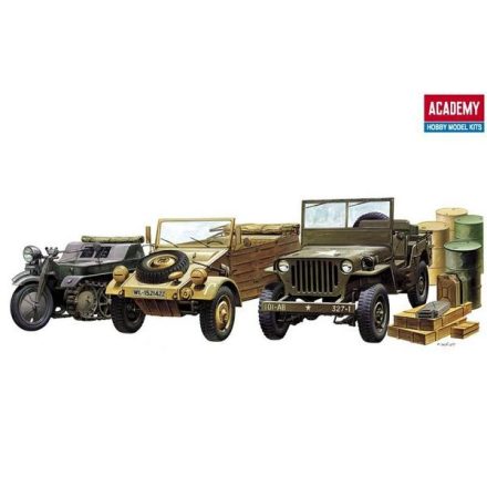 Academy WW.II GROUND VEHICLE SET makett