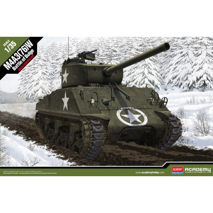 Academy M4A3(76)W Sherman "Battle of the Bulge" makett