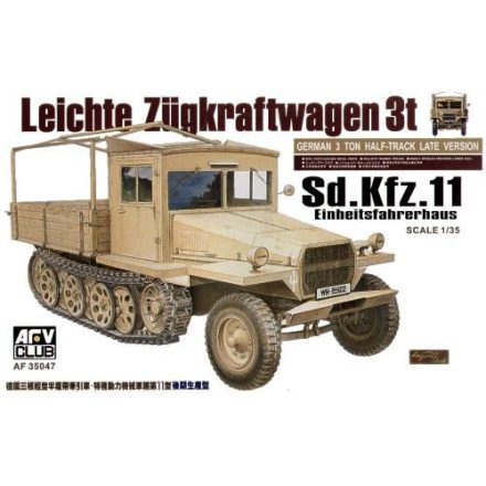 AFV Club Sdkfz11 late version with wood cab makett