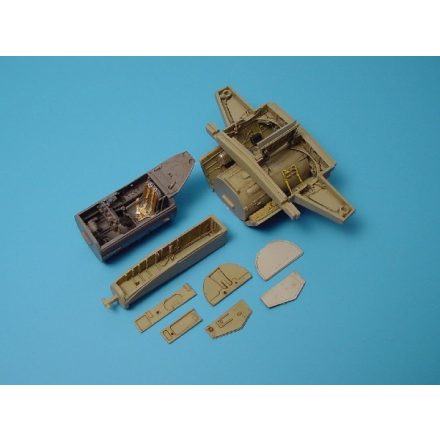 Aires Messerschmitt Me-262A cockpit and wheel bay (Tamiya)