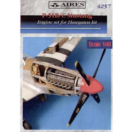 Aires North-American P-51B/P-51C Mustang detail engine set (Tamiya)