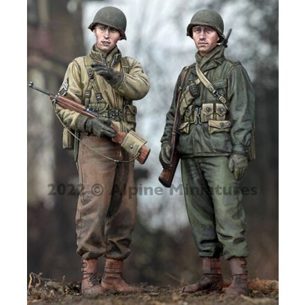 Alpine Miniatures WW2 US Infantry Set (2 figures)