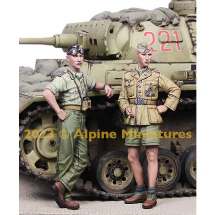 Alpine Miniatures German DAK Panzer Crew Set (2 Figures)